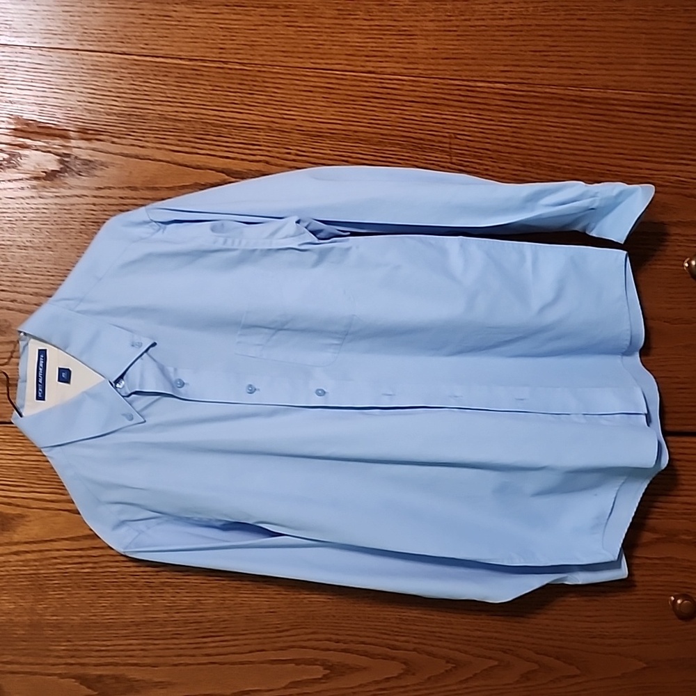 Port Authority, Long Sleeve Dress Shirt, Light Blue. extra Small